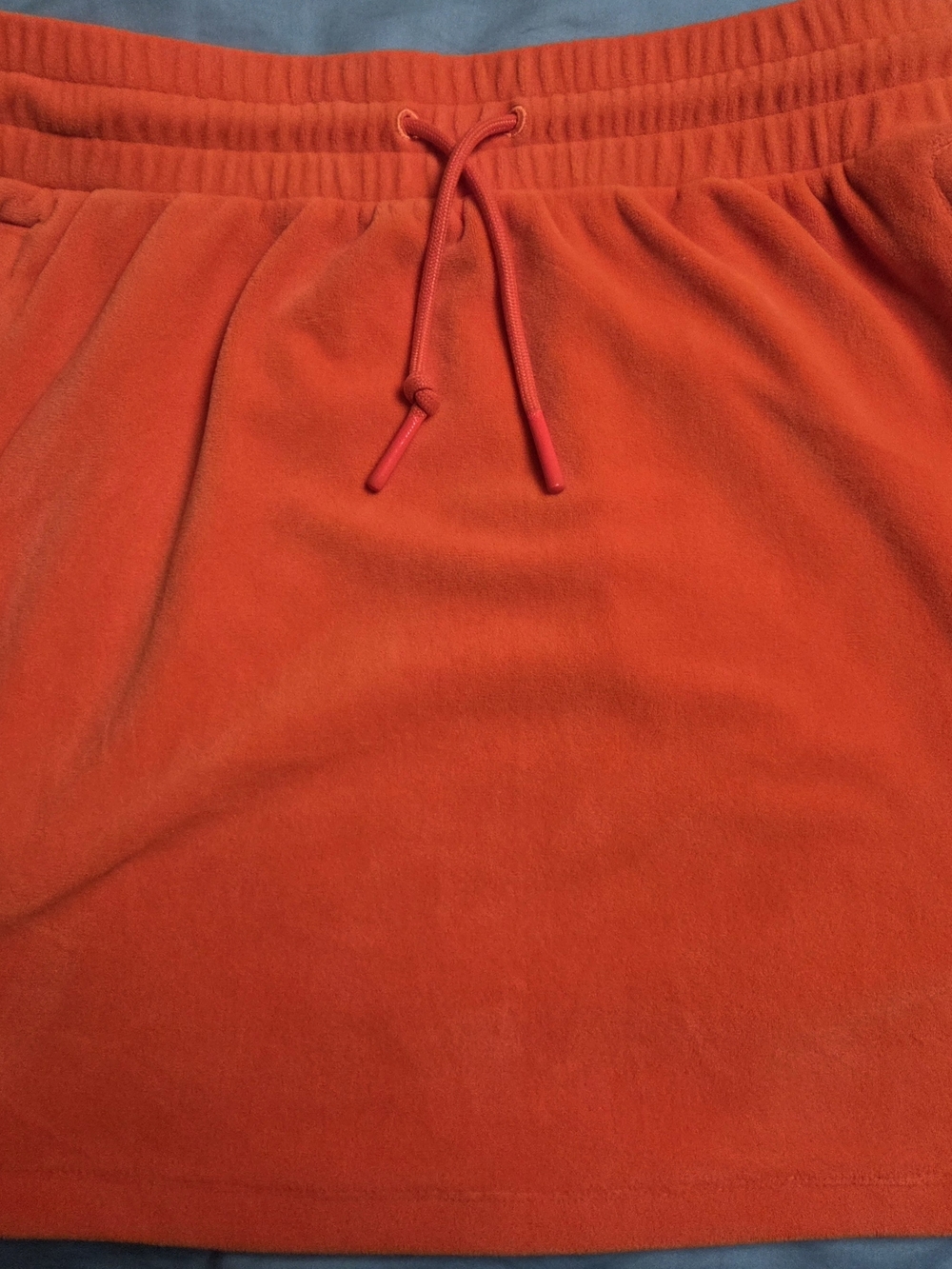 adidas Orange Athletic Drawstring Waist Skirt